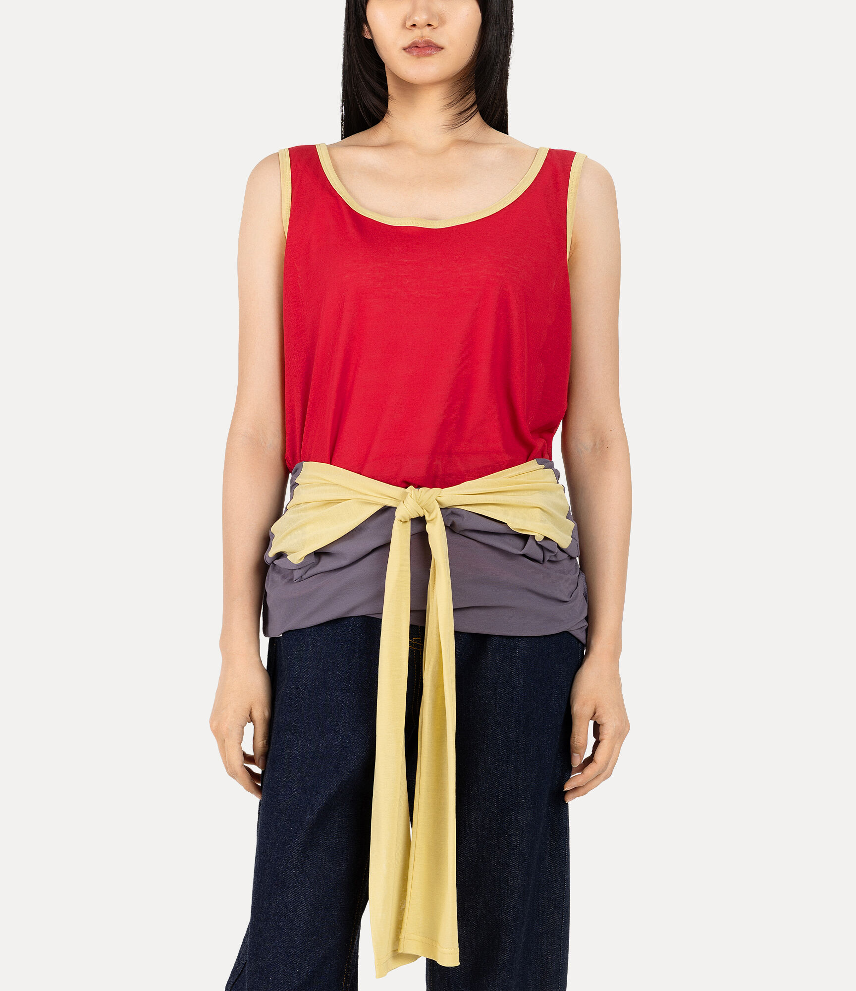 Sheer Dry Cotton Upside Down Top  large image number 6