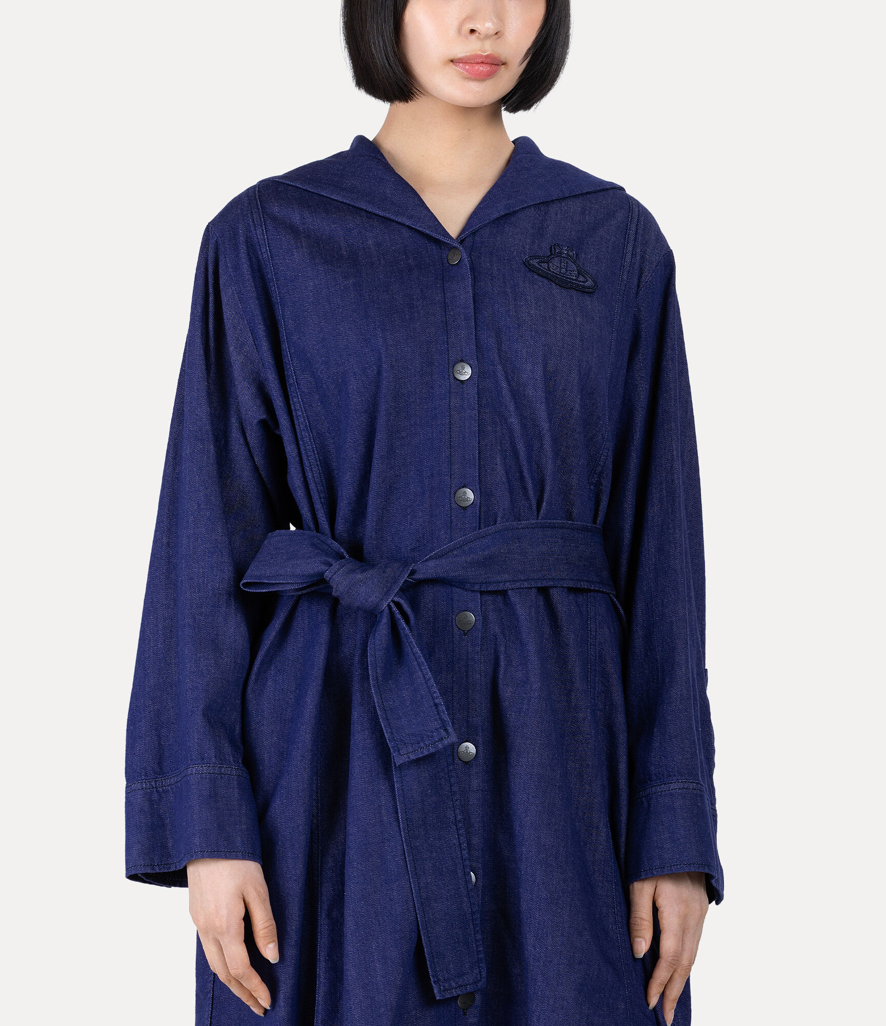 Light Denim Marine Shirt Dress in BLUE | Vivienne Westwood®