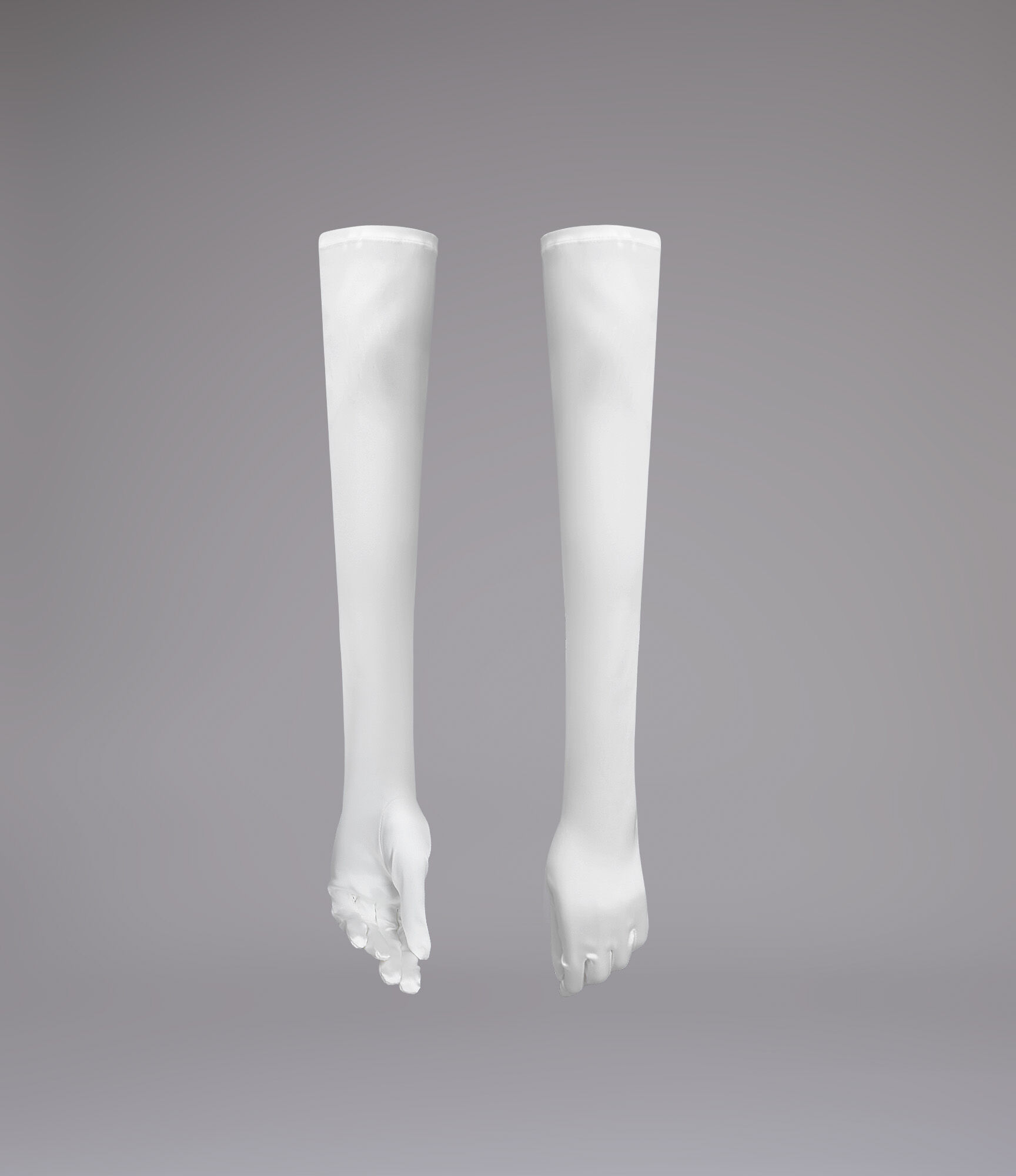 Classic Satin Opera Gloves 43cm   large image number 1