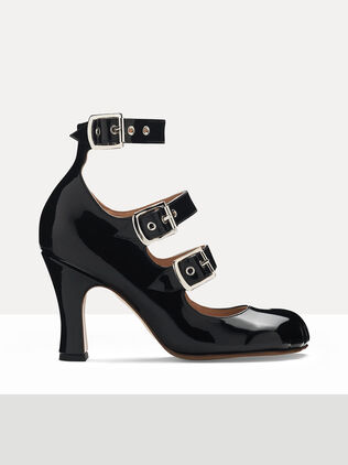 Animal Toe Three-Strap Shoe