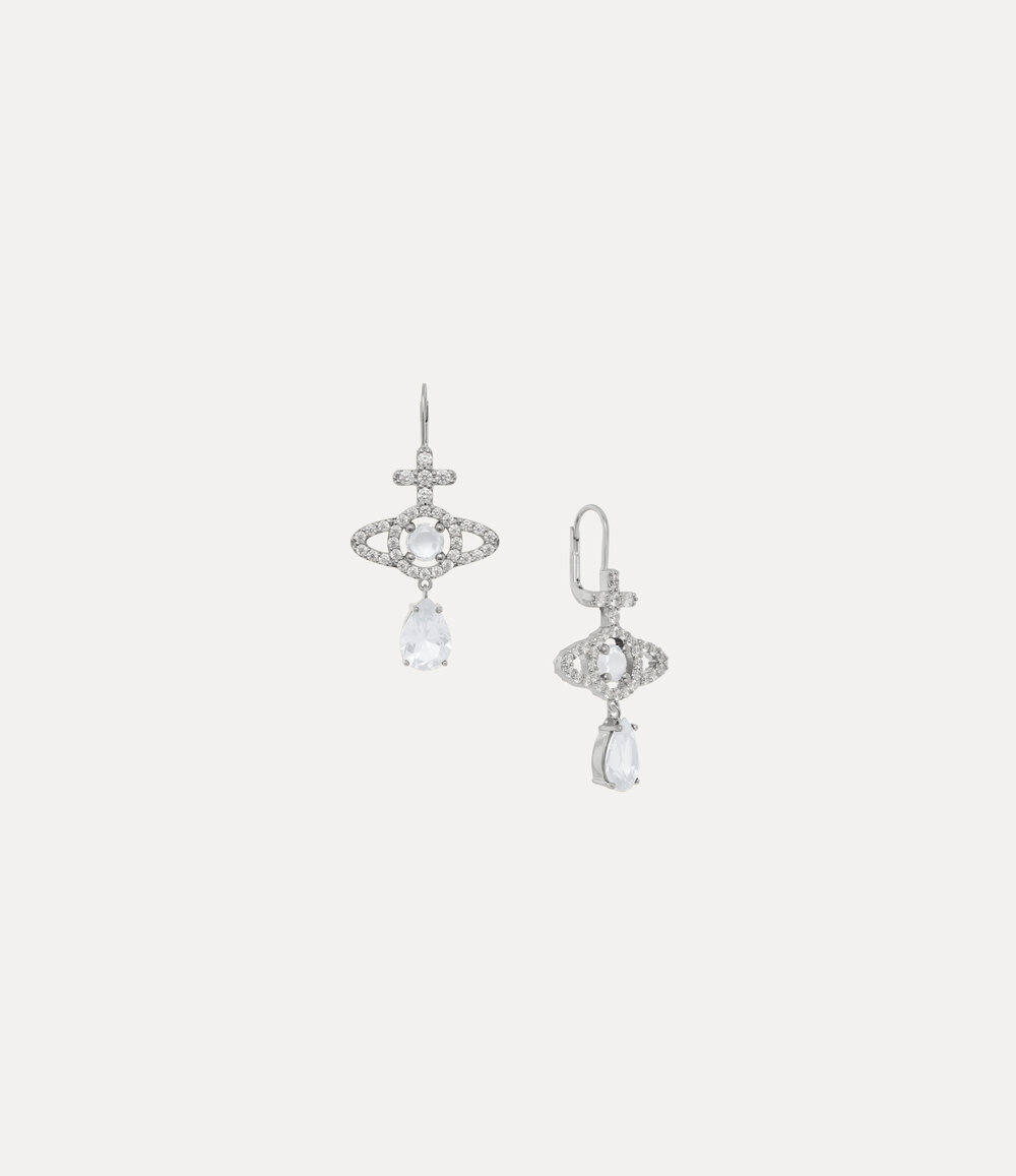Vivienne Westwood Olympia Drop Earrings in silver