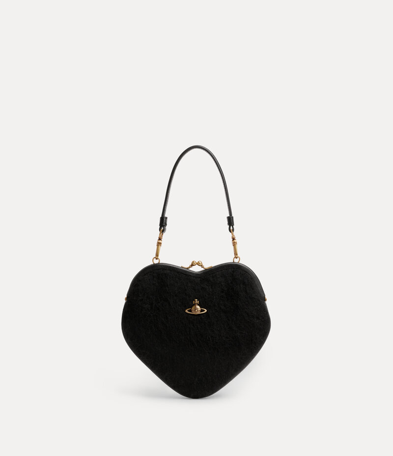Vivienne Westwood Belle Heart Frame Purse in Black