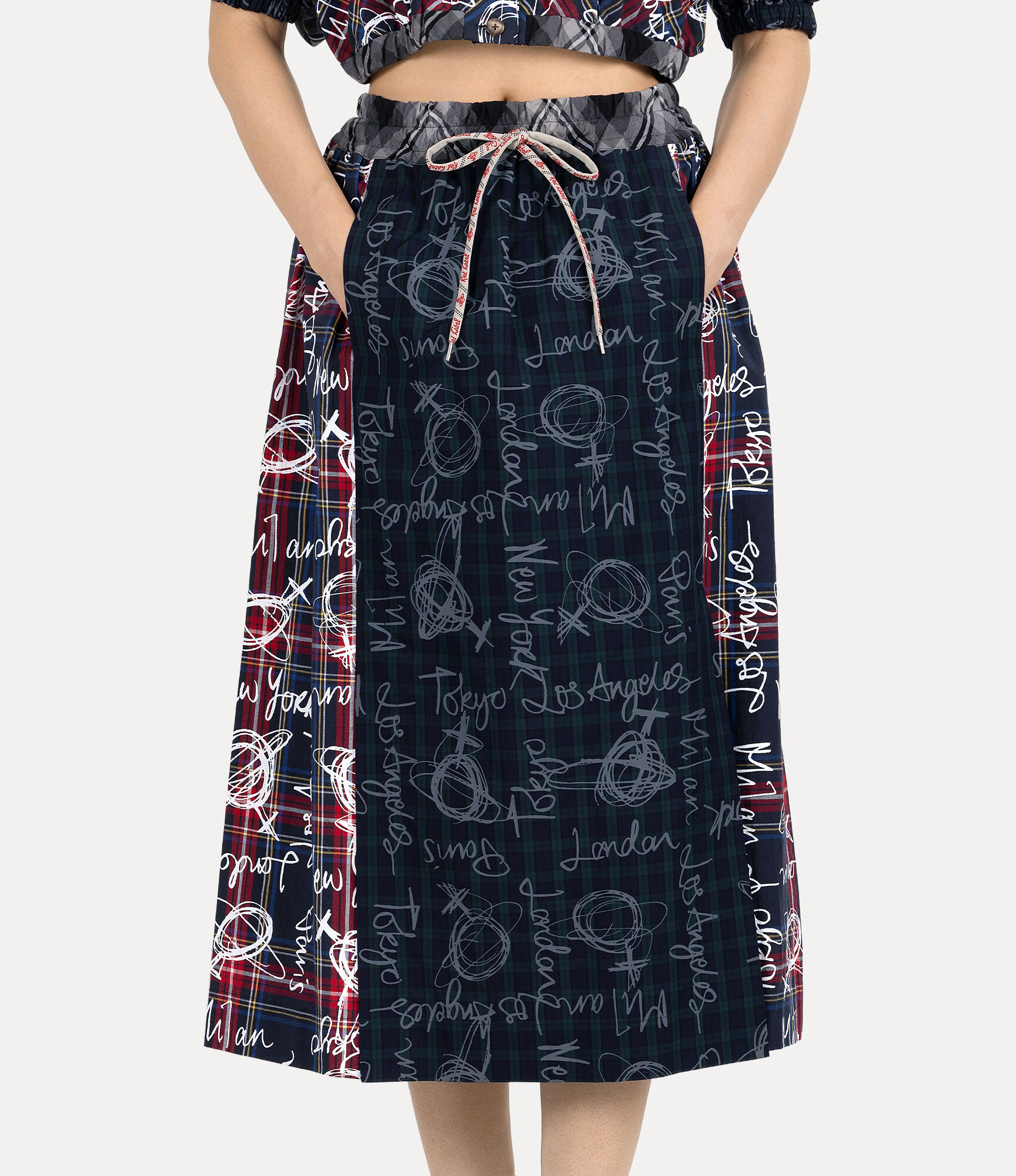 Little Cities Check Skirt  large image number 4