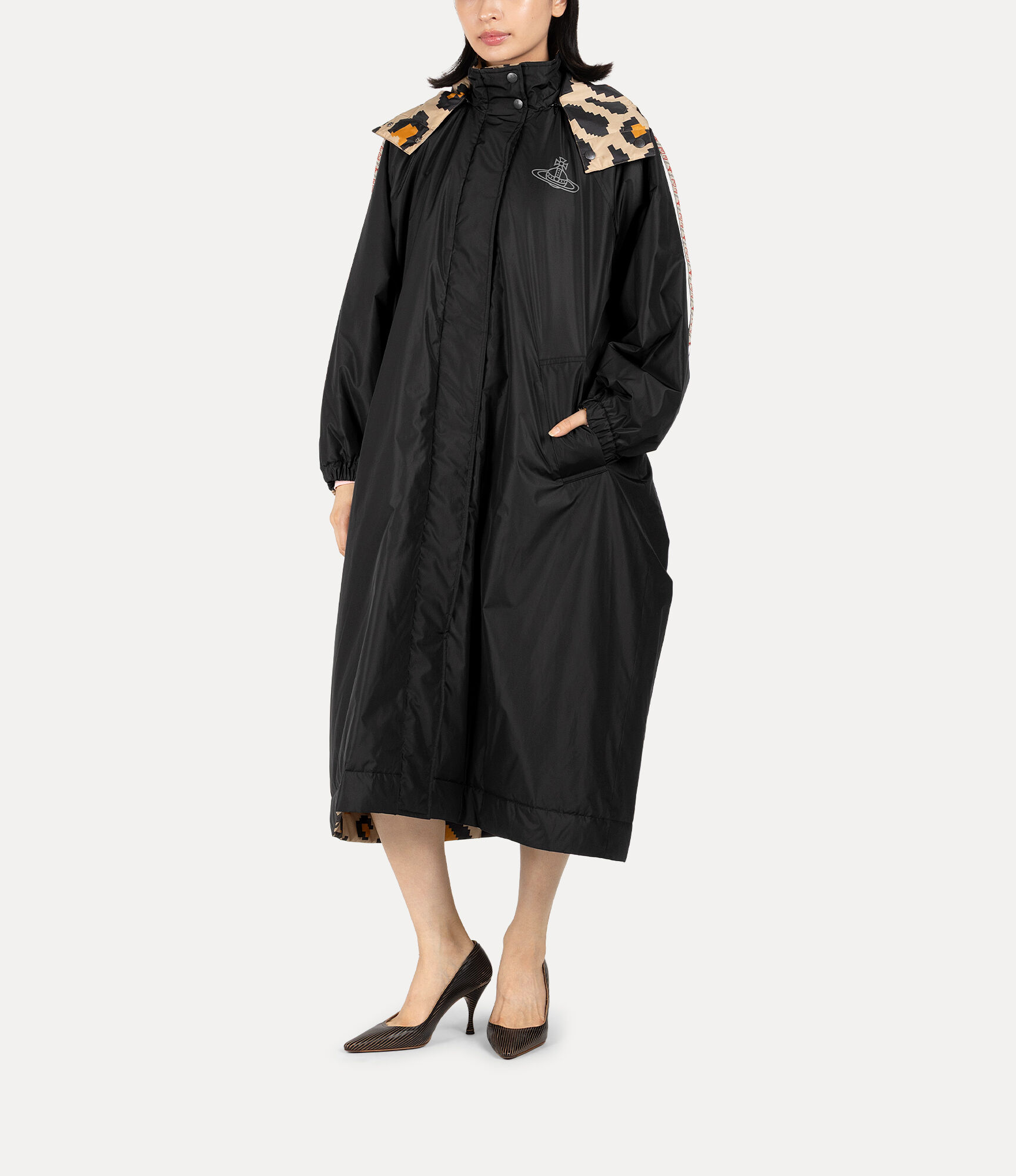 Pixelated Leopard Reversible Coat  large image number 5