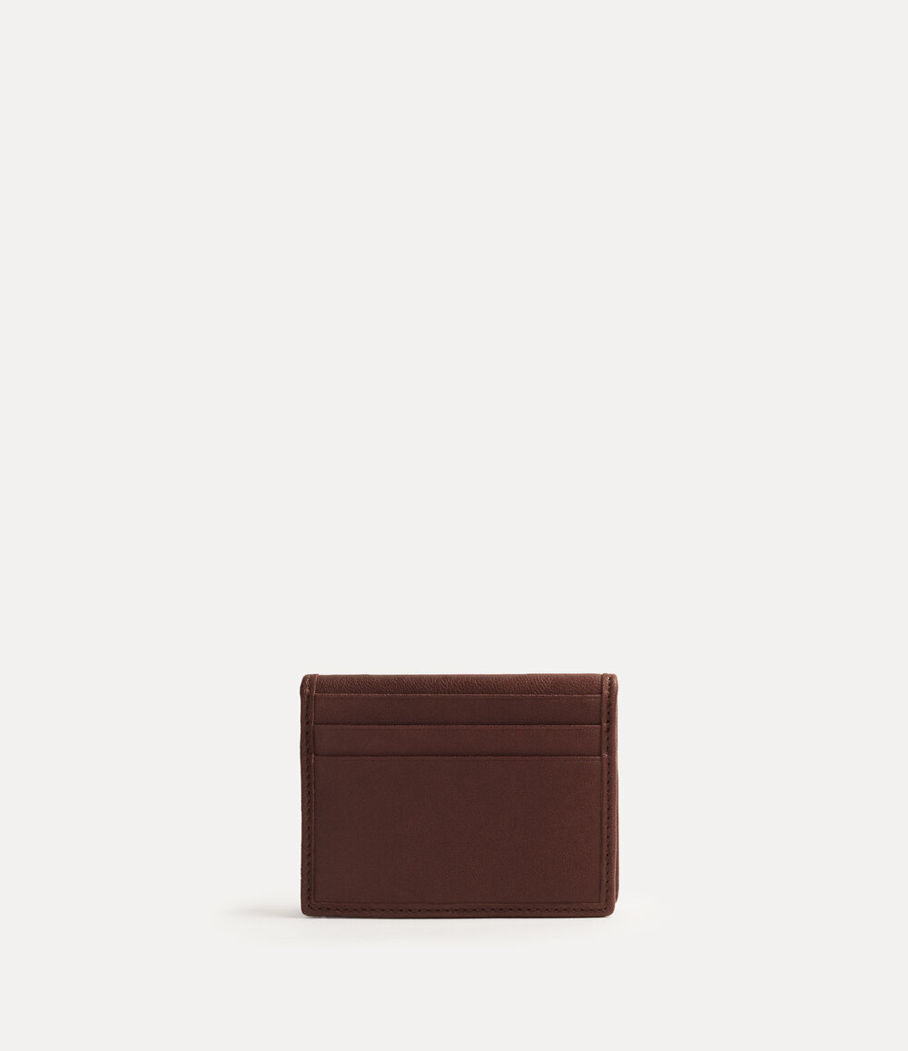 Vivienne Westwood Man. Card Holder in Chestnut, view 2