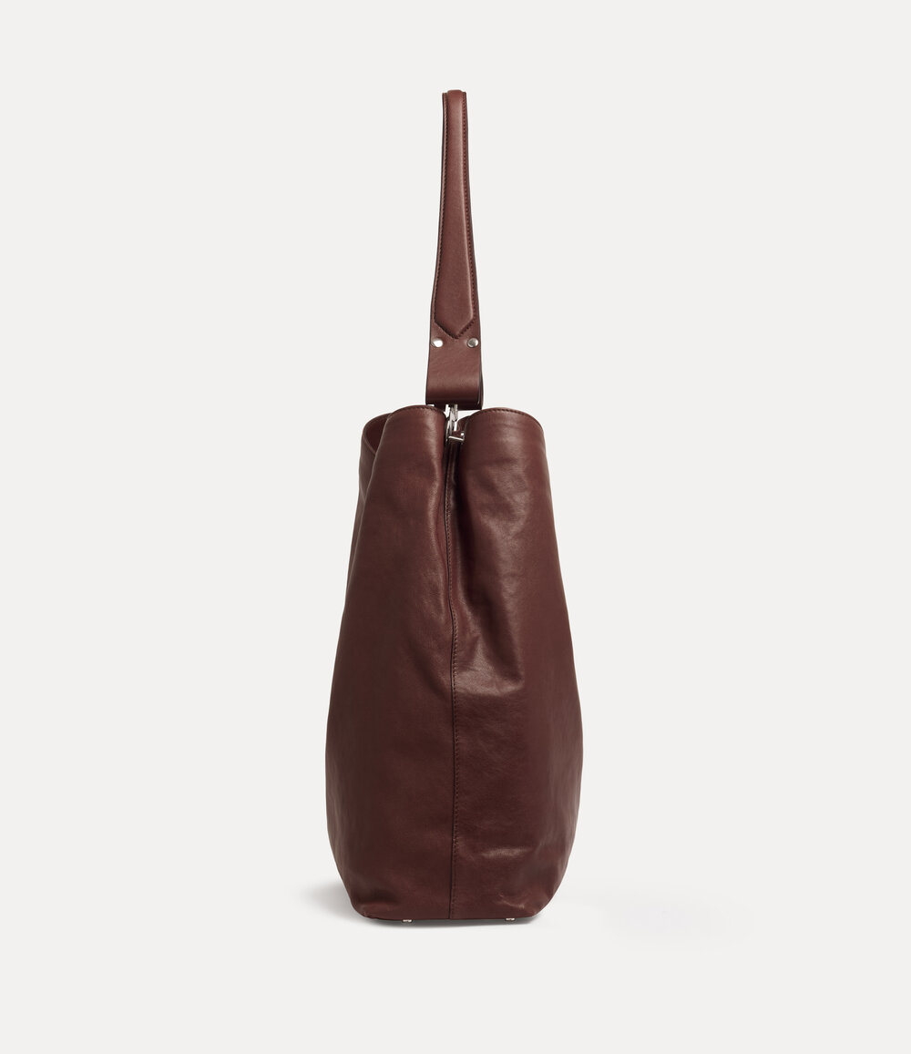 Vivienne Westwood Lottie Large Shoulder Bag in Chestnut, view 5