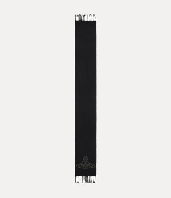 Vivienne Westwood Double Face Scarf -black-white-orb Double Face Scarf Unisex