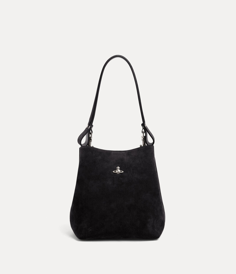 Vivienne Westwood Lottie Small Shoulder Bag in Black