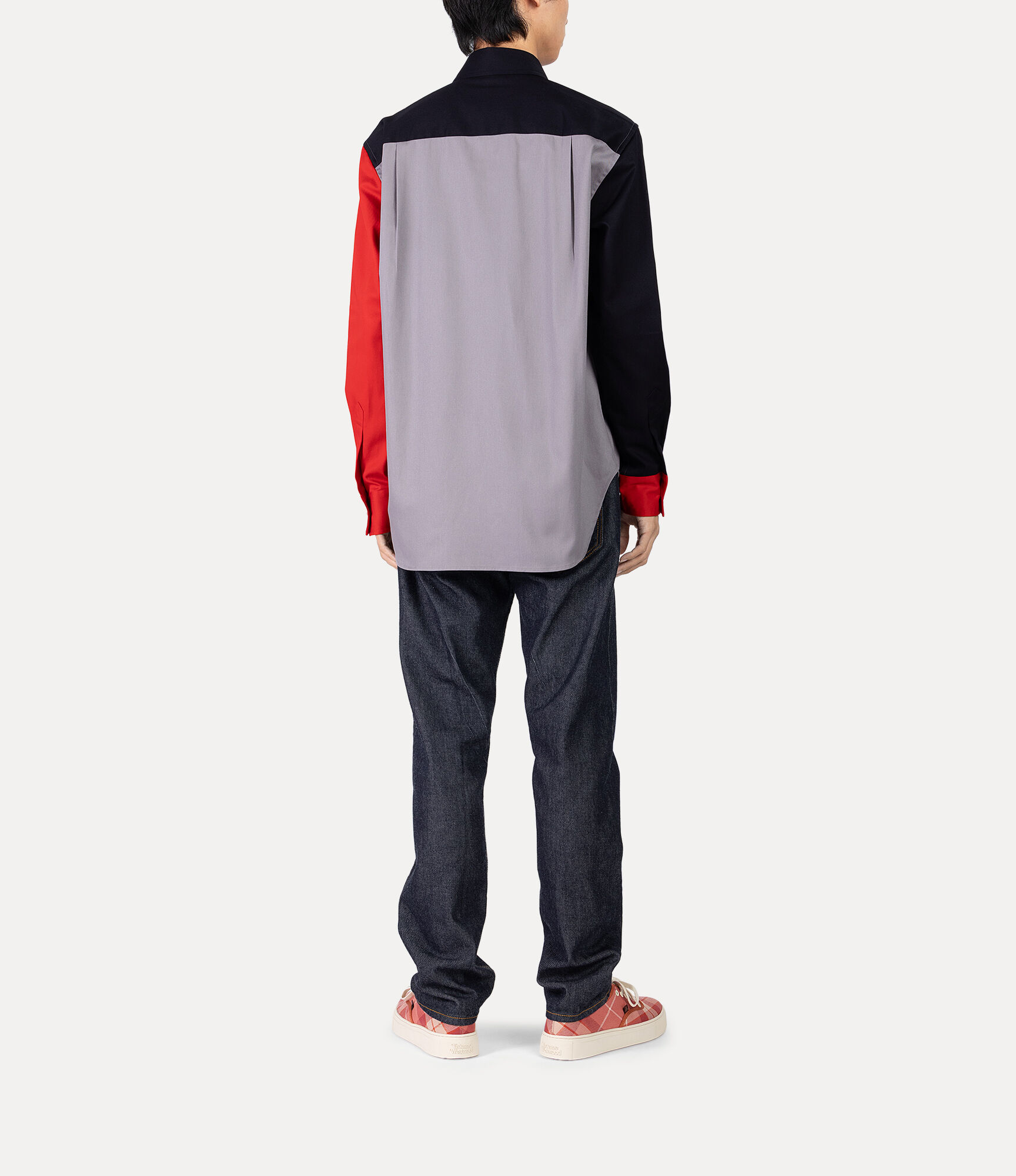 Contrast Color Punk Normal Shirt  large image number 3
