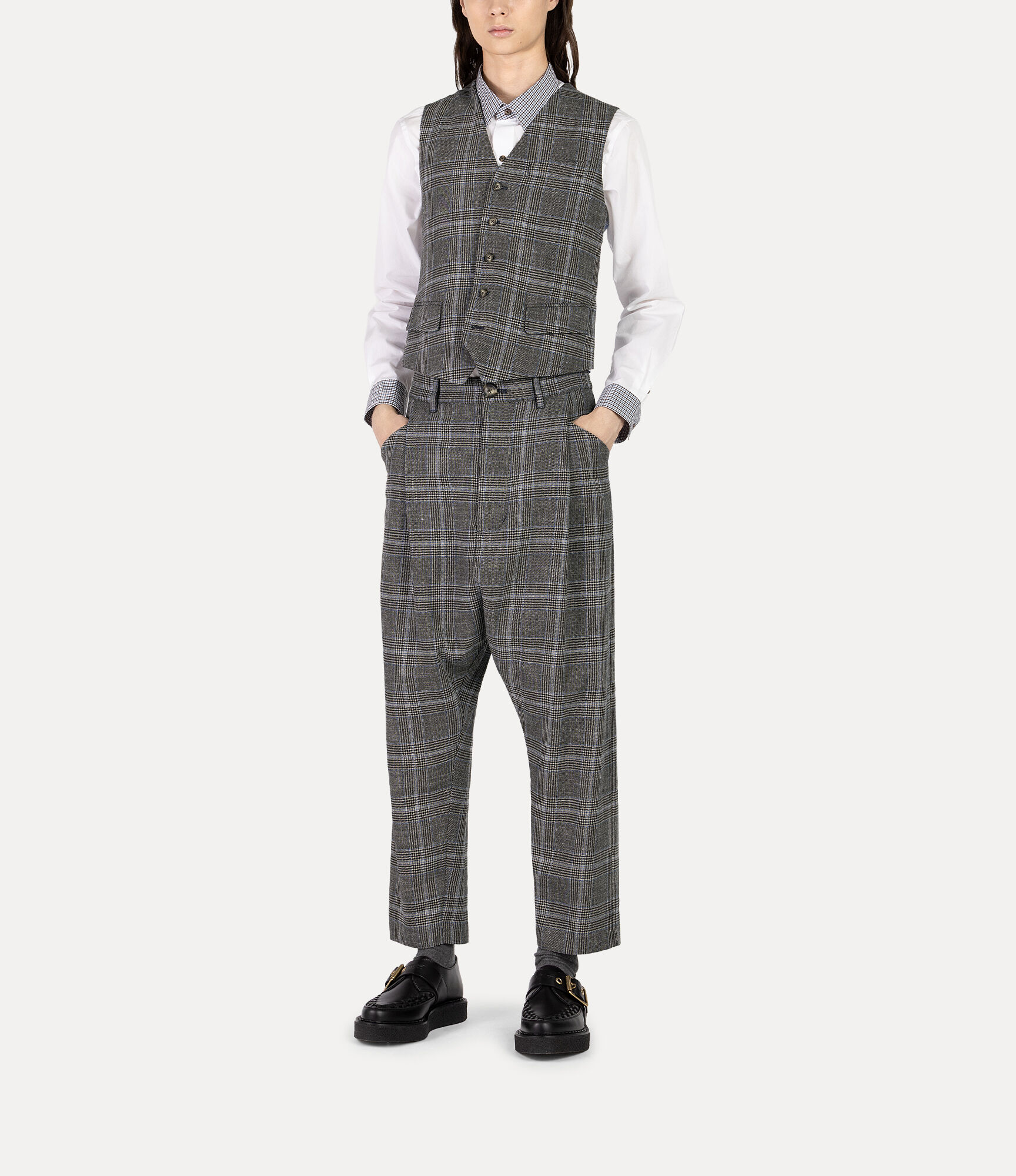 Glen Check Waistcoat  large image number 2