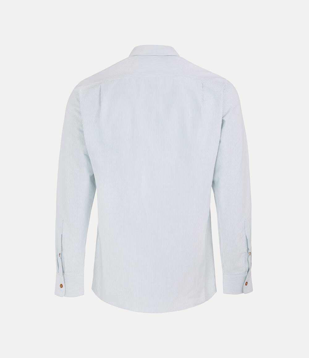 Vivienne Westwood Two Button Krall Shirt in Ink Stripe, view 3