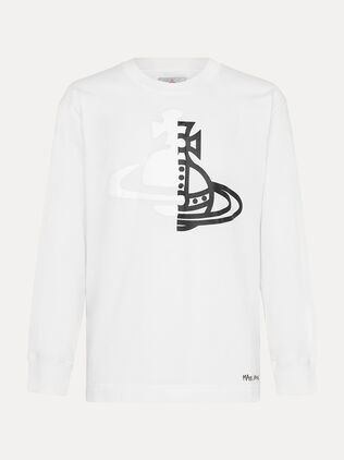 Half and Half Long Sleeve t-shirt 