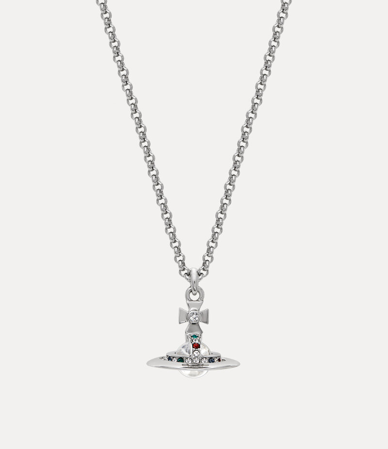 Vivienne Westwood New Petite Orb Pendant Necklace in Silver