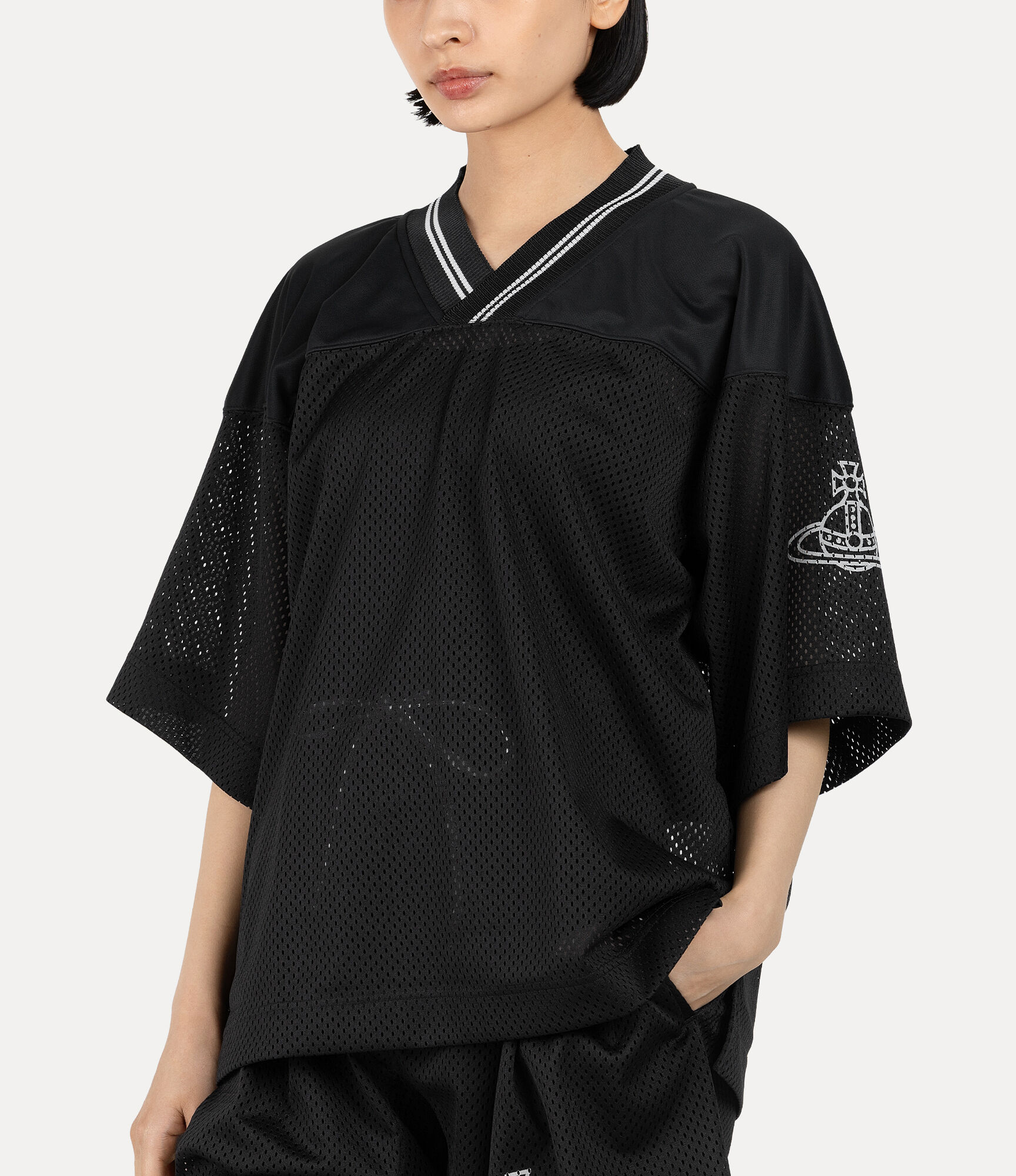 Football Jersey Mesh Tシャツ - ブラック | Vivienne Westwood®