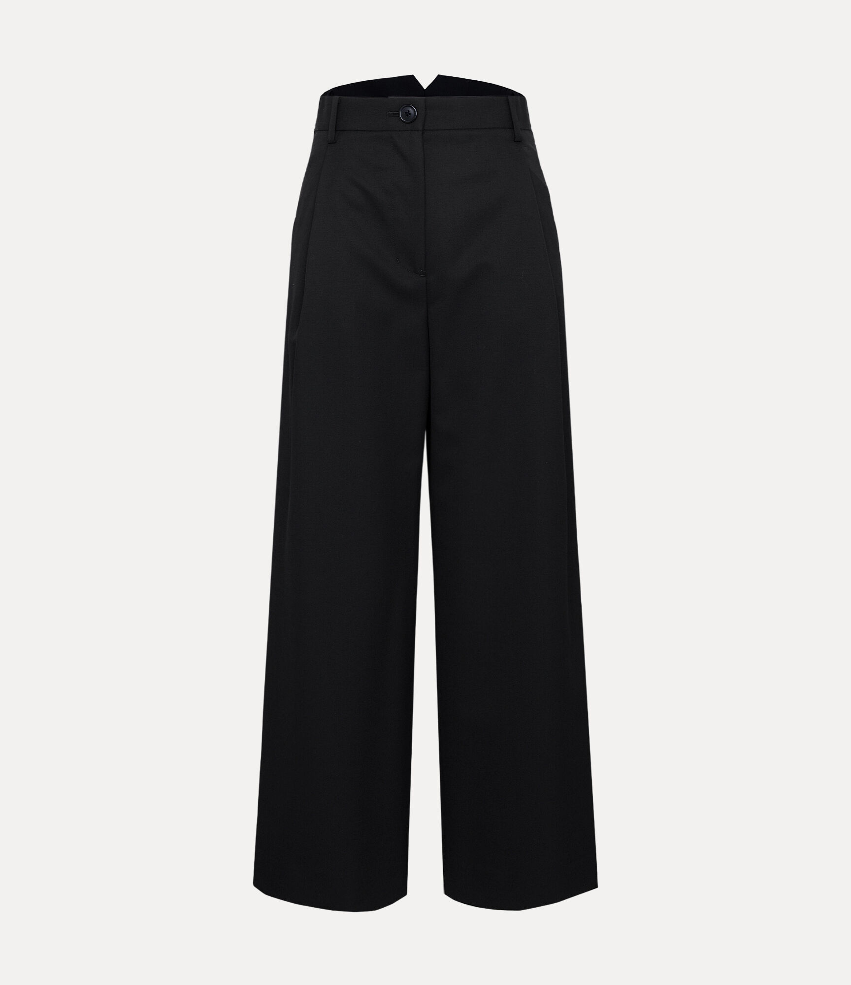 Gabardine Flare Trousers