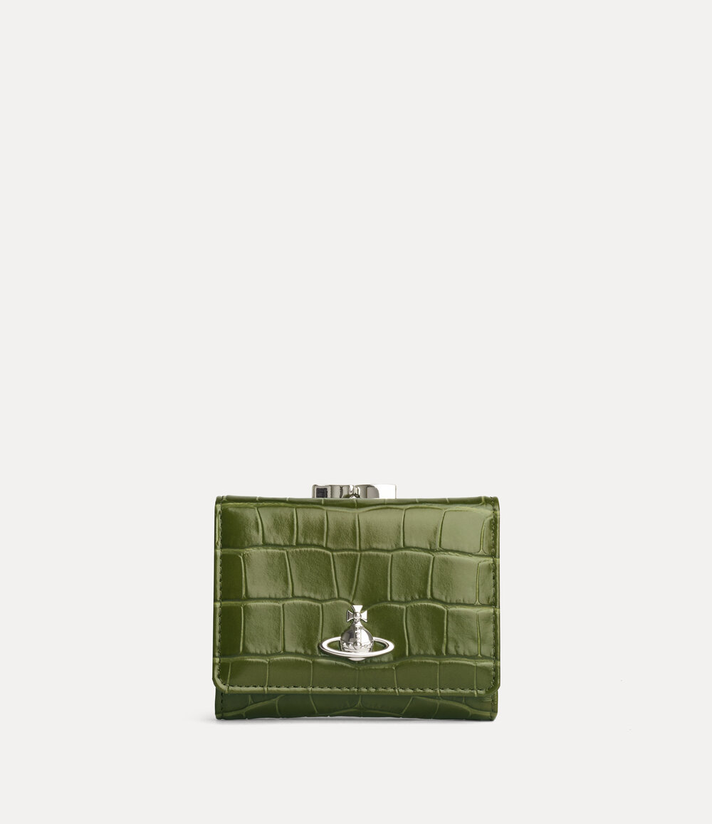 Vivienne Westwood Small Frame Wallet in Khaki