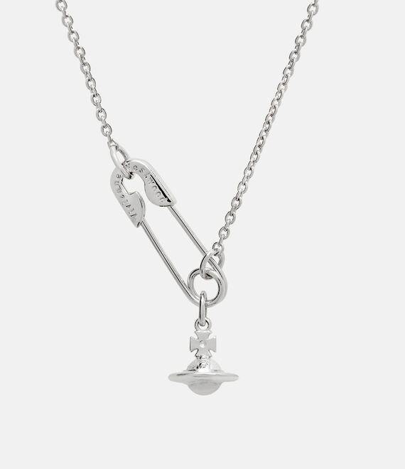 Safety Pin Pendant Necklace in PLATINUM Vivienne Westwood®