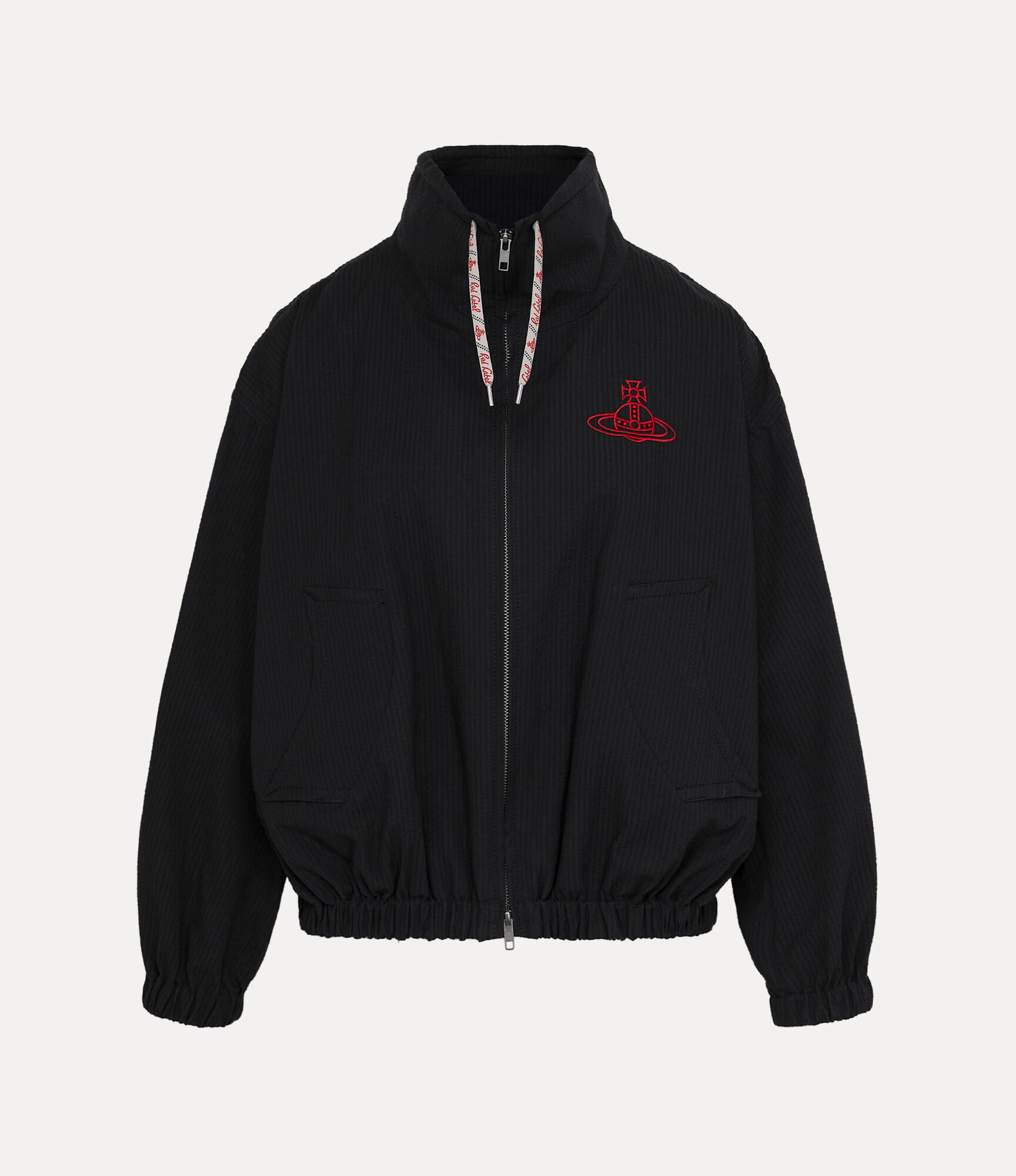 Vivienne Westwood✩.*˚ Balloon Op Cotton Seersucker Balloon Blouson in BLACK | Vivienne Westwood®