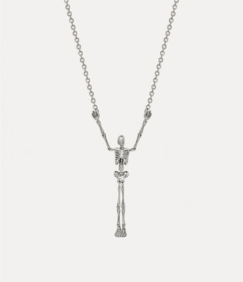 Skeleton long necklace