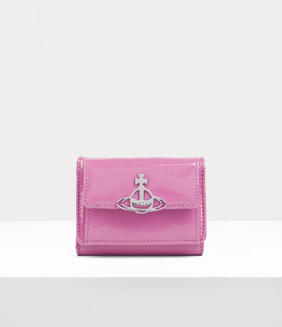 Vivienne Westwood Small Flap Purse In Pink