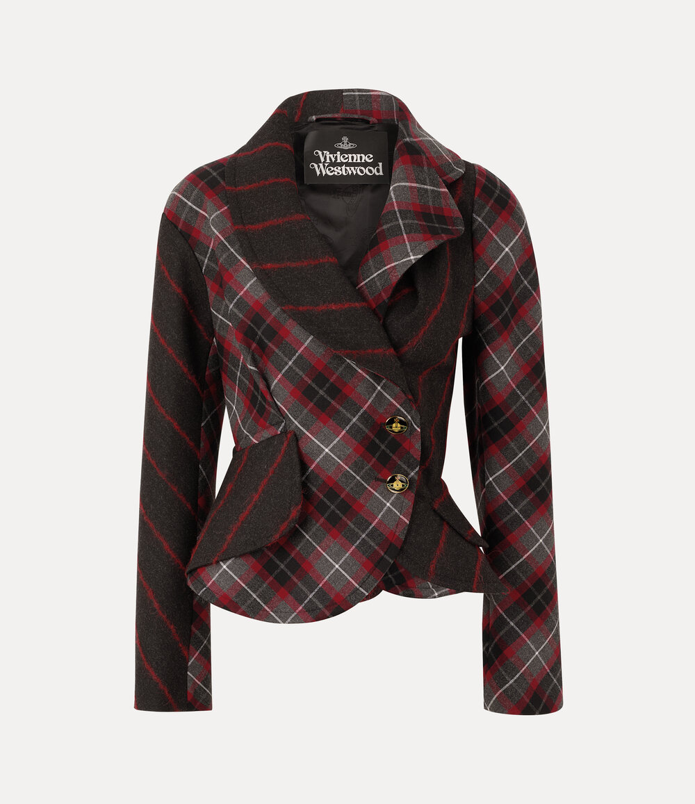 Vivienne Westwood Stormy Jacket in charcoal red