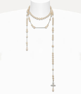 Broken pearl necklace