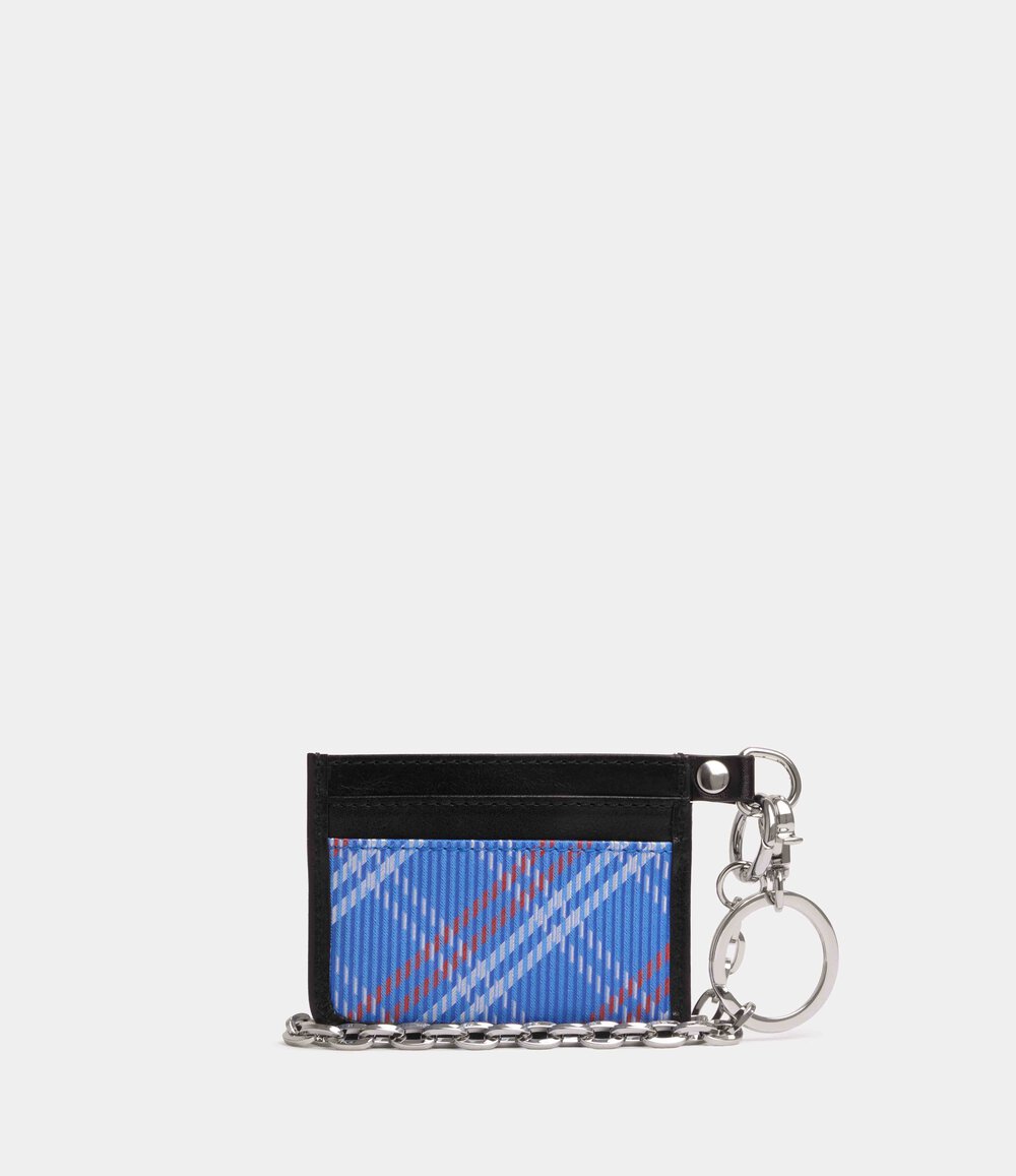 Vivienne Westwood Flat Chain Card Holder in Blue, view 2