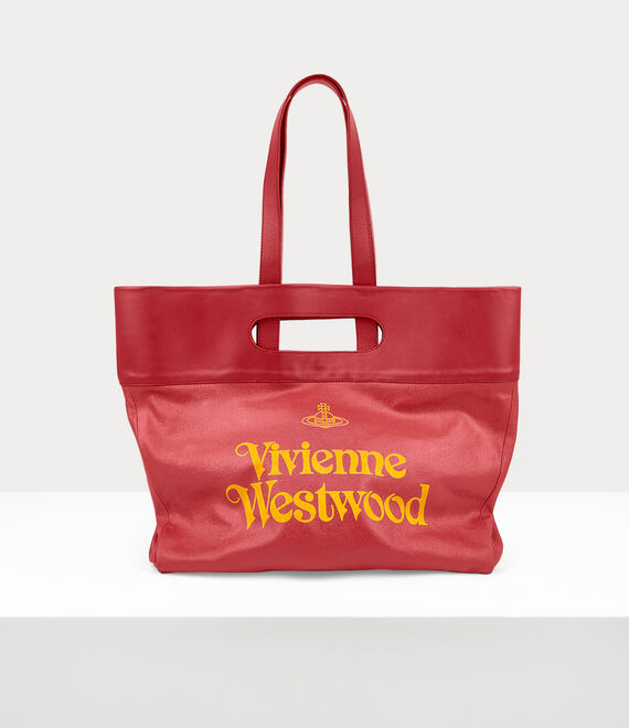 Shop Vivienne Westwood Carrie Tote In Red-yellow