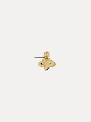 Man. Diamante Heart Single Stud