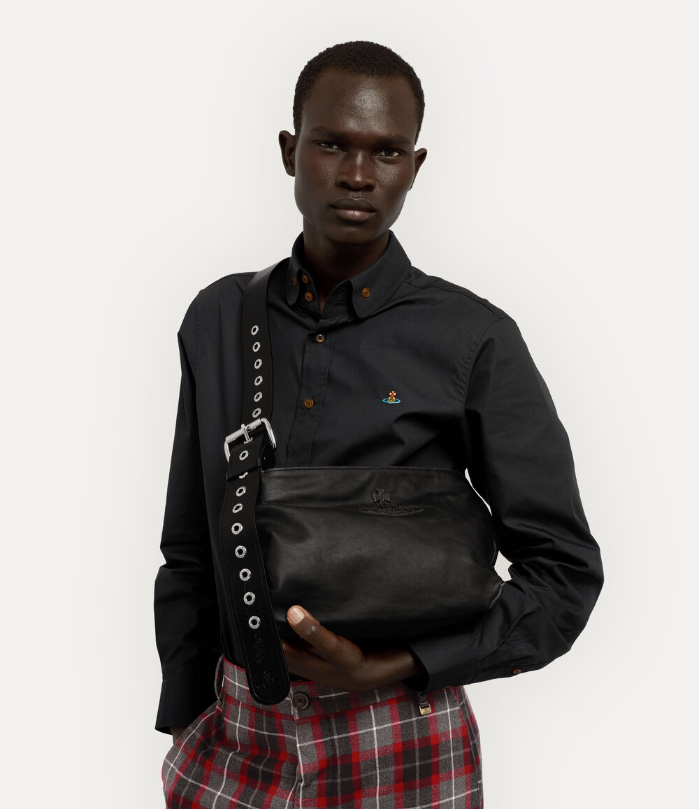 Vivienne Westwood Maxime Small Shoulder Bag in Off Black, view 2