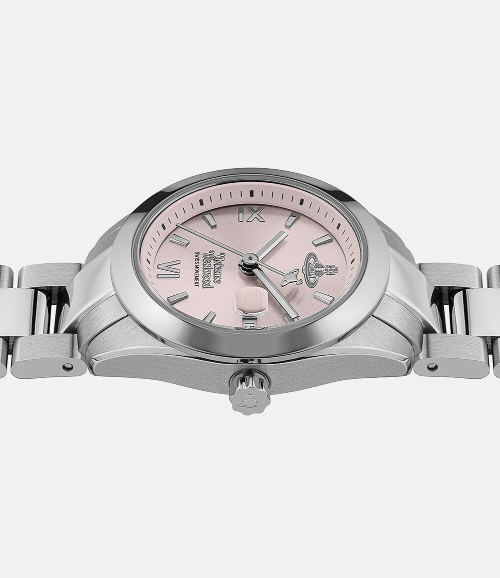 Vivienne Westwood Fenchurch Watch in Silver / Pink, view 3