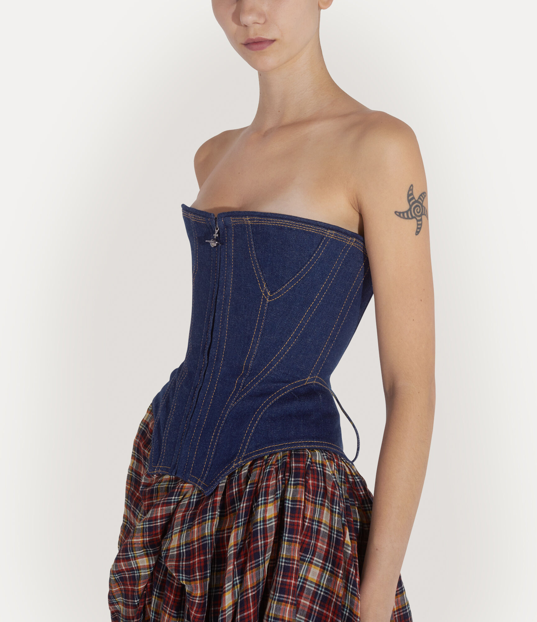 Denim Cobrax Corset in INDIGO | Vivienne Westwood®