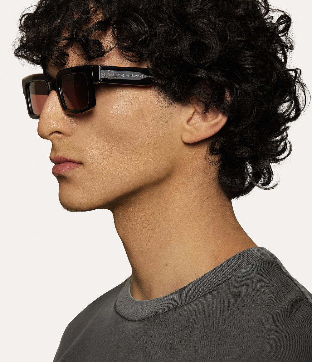 Vivienne Westwood Costello Sunglasses in Black, view 5