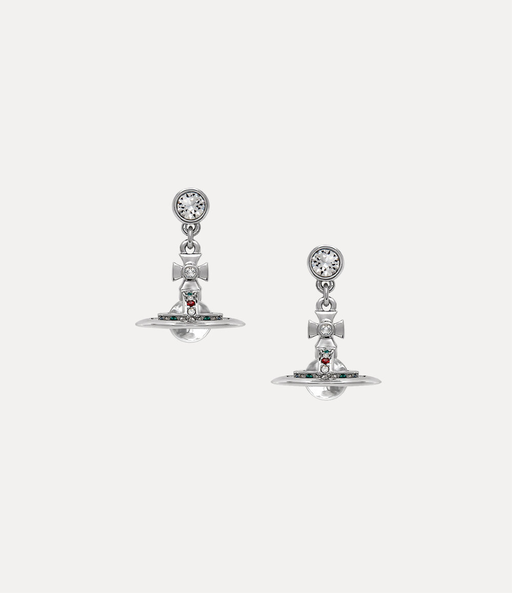 Vivienne Westwood New Petite Orb Earrings in Silver