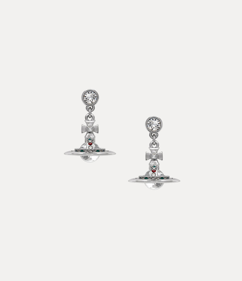Vivienne Westwood New Petite Orb Earrings in Silver