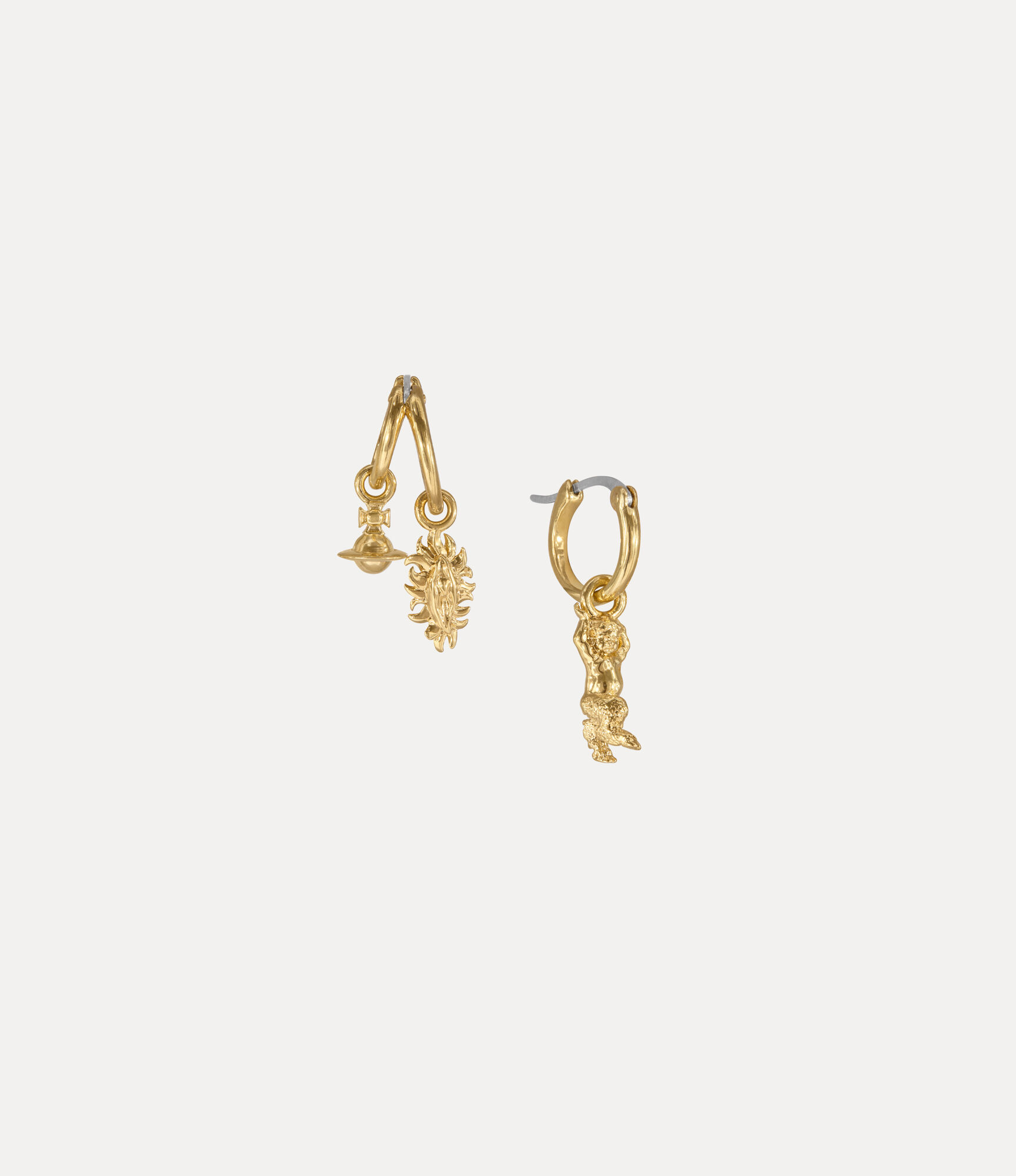 Mini Charms Hoop Earrings