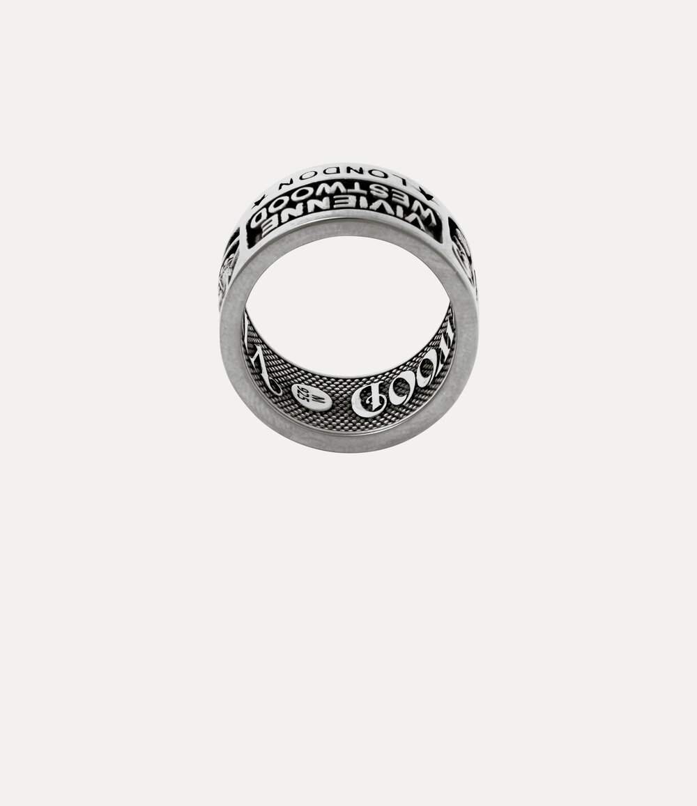 Vivienne Westwood Lancelot Ring in Platinum, view 3