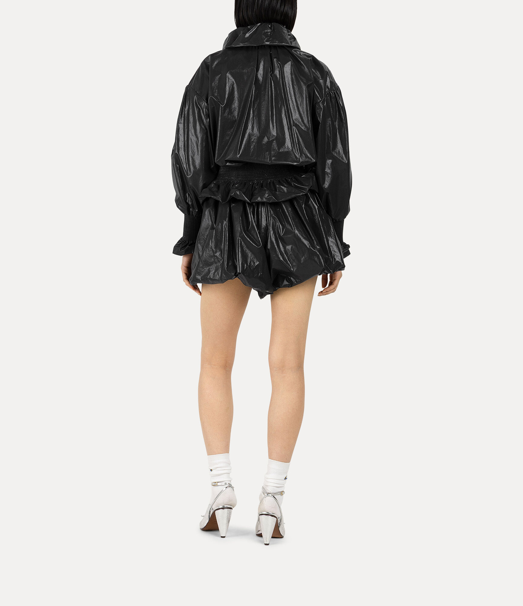 Coated Cotton Balloon Jacket in BLACK | Vivienne Westwood®