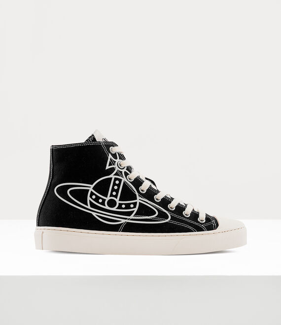 Vivienne Westwood Plimsoll High Top Canvas Shoes In Multi