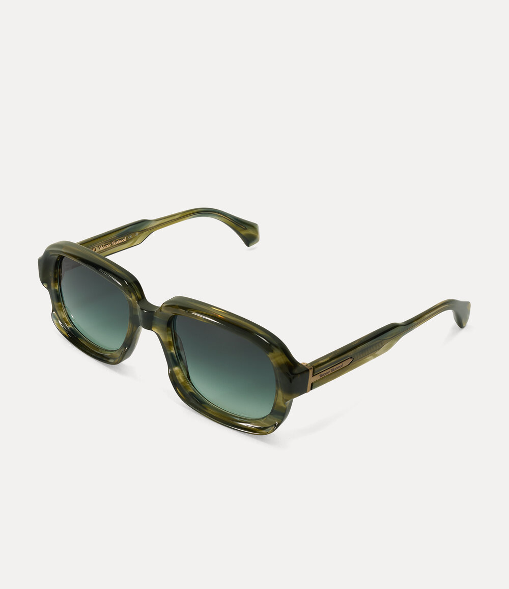 Vivienne Westwood Claude Sunglasses in Green, view 4
