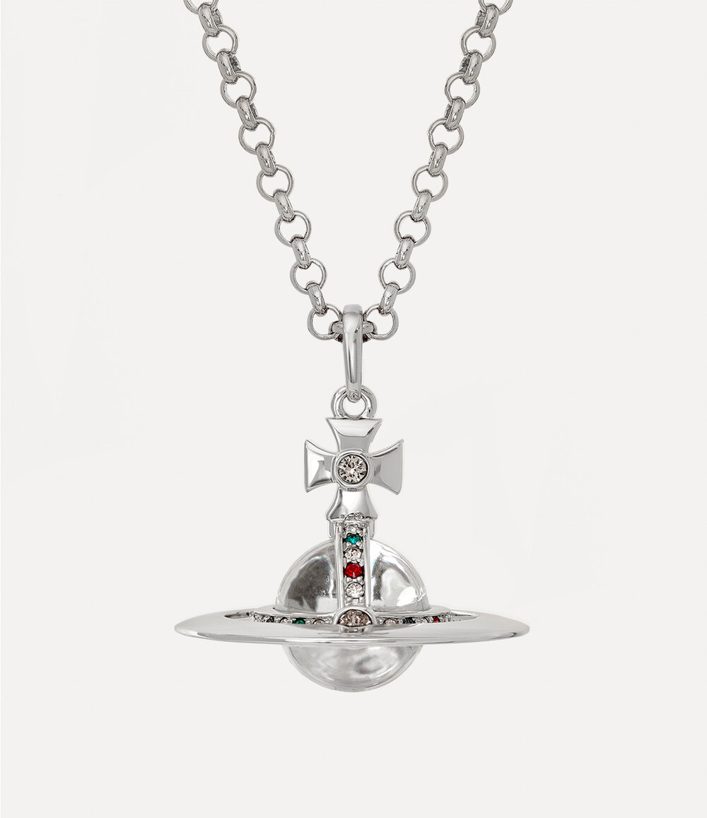 Vivienne Westwood New Small Orb Pendant Necklace in silver