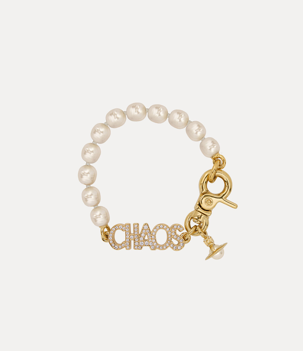 Vivienne Westwood Chaos Pearl Bracelet in gold