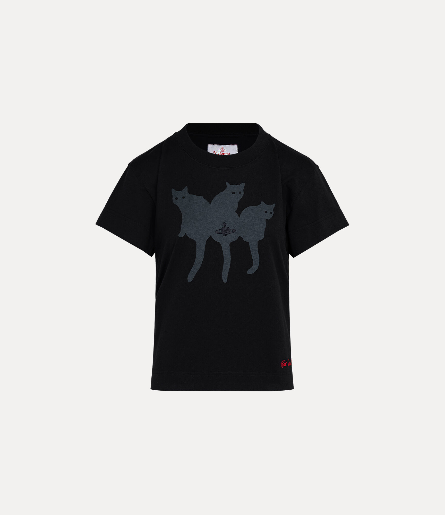 Cat Print Boy's Short T-shirt