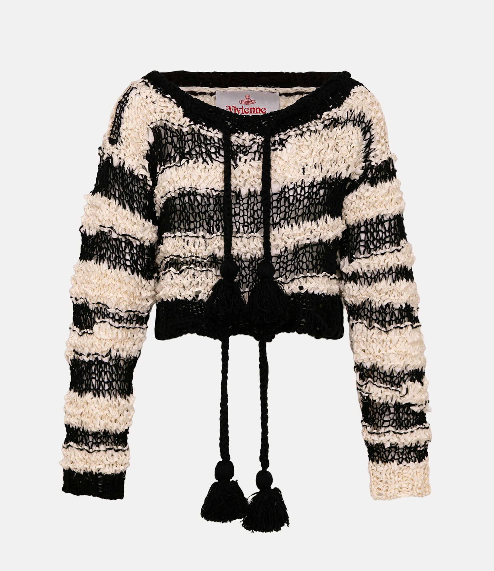 Tassel Stripe Knit Top  large image number 1