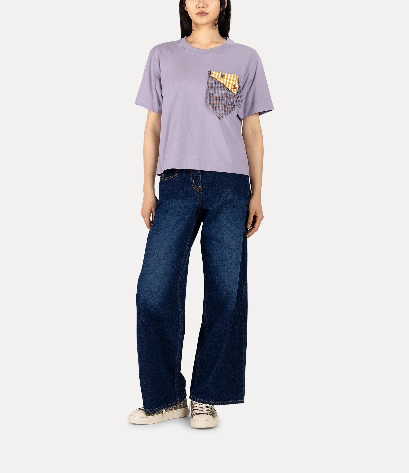 Check Pocket T-shirt in PURPLE | Vivienne Westwood®