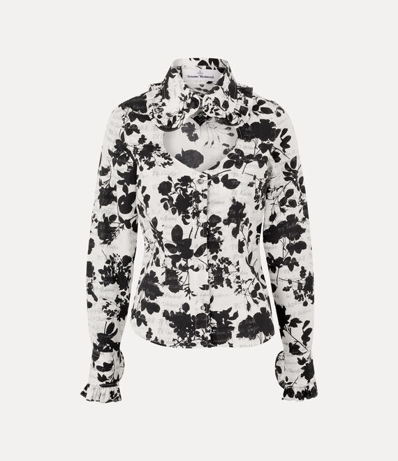 Vivienne Westwood Toulouse Frill Shirt Printed Poplin Absence-of-models 38 Women