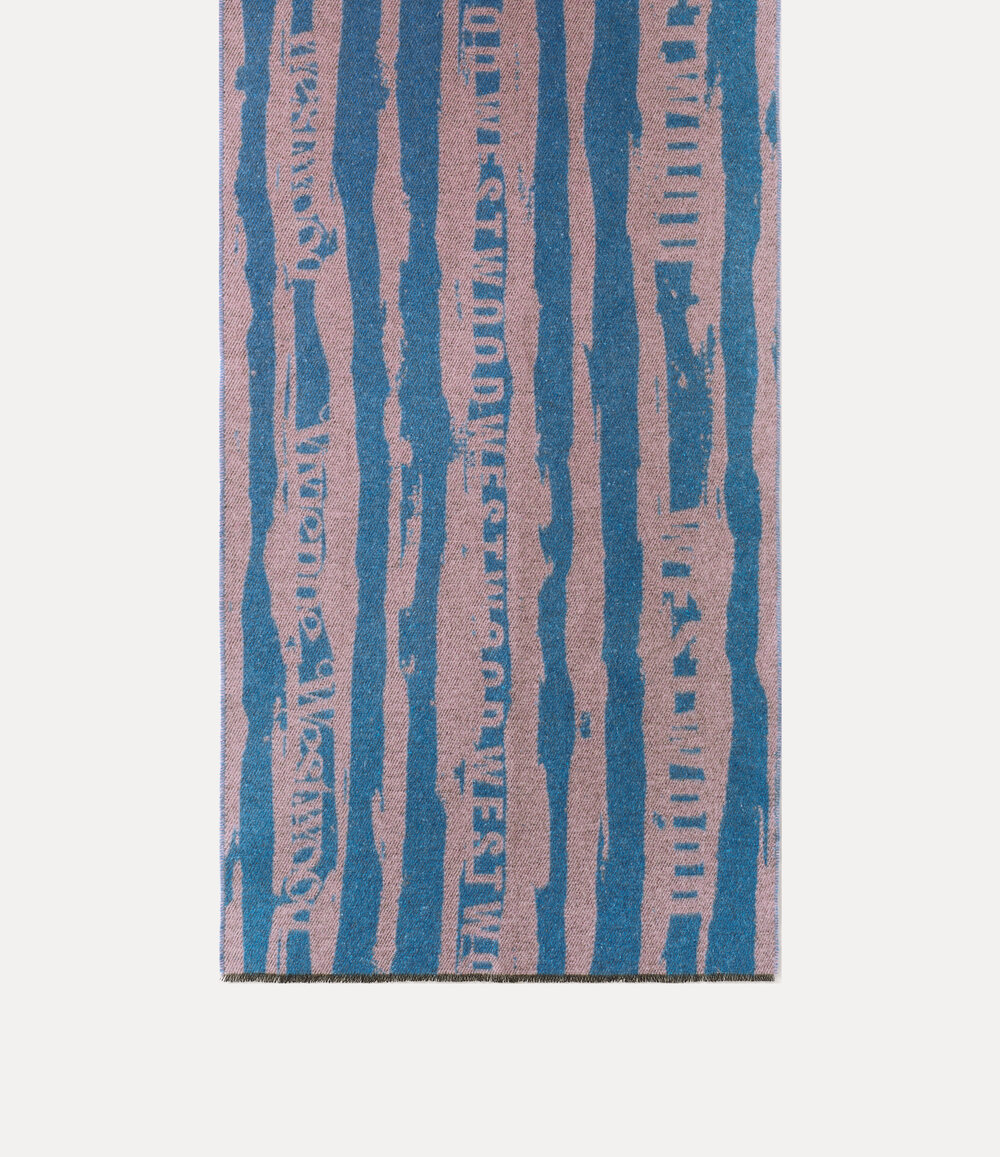 Vivienne Westwood Scarf New Punk Stripe in Mulbery, view 3