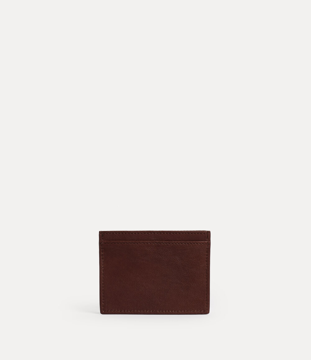 Vivienne Westwood Flat Card Holder in Chestnut, view 2