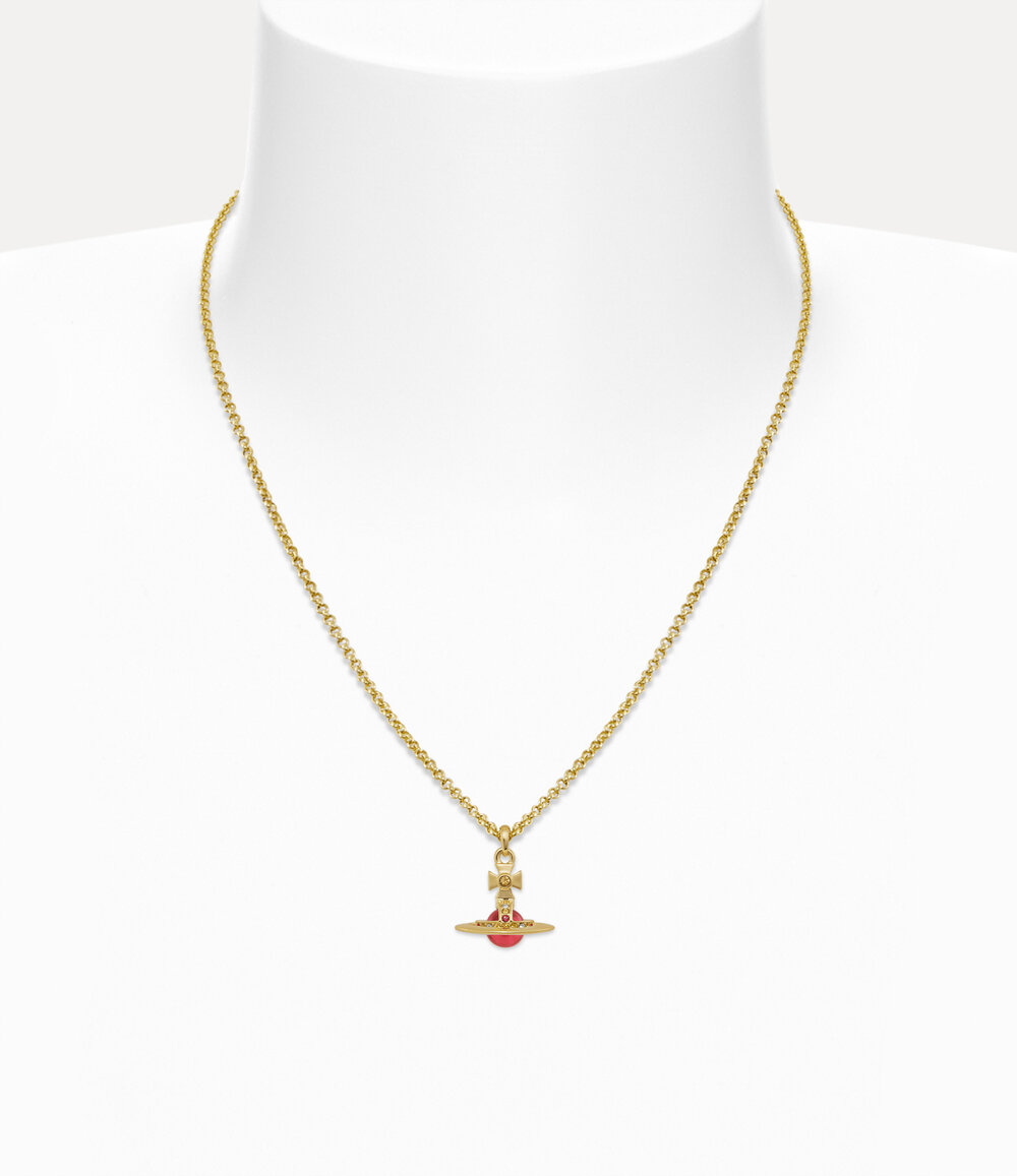 Vivienne Westwood New Petite Orb Pendant Necklace in Gold, view 2