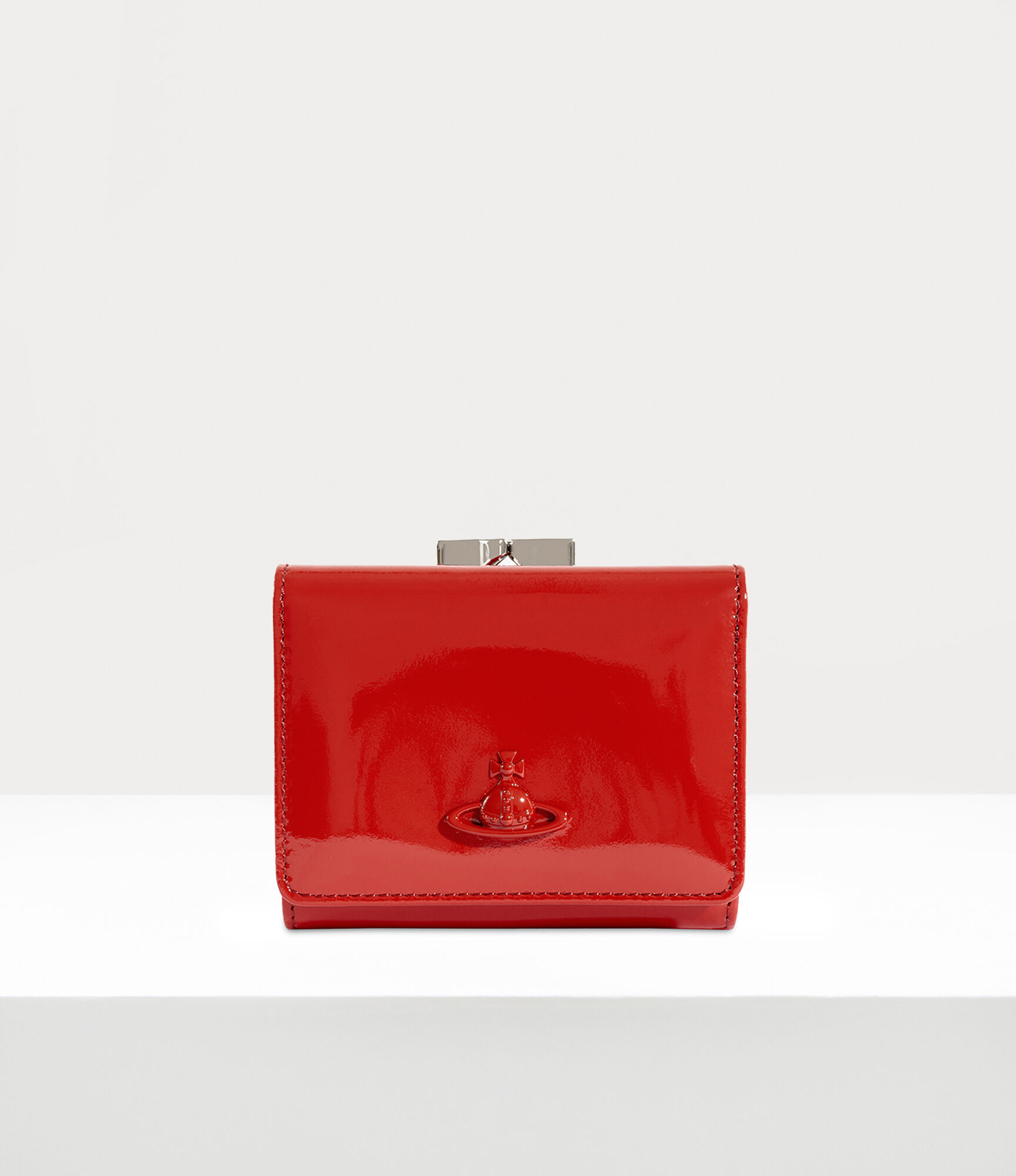 Small Frame Wallet in RED-ENAMEL-ORB | Vivienne Westwood®